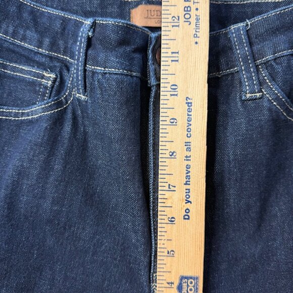 Judy Blue Jeans Women's Dark Wash Wide Leg 5-Pocket 31-Waist - Picture 6 of 10